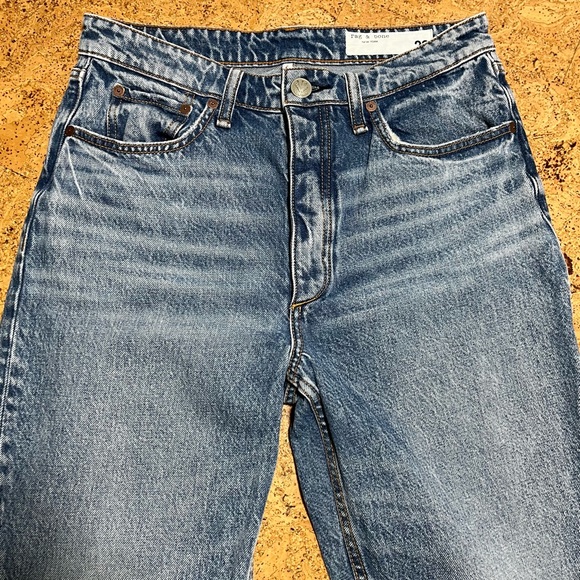 Rag & Bone Wm’s Nina High-Rise Ankle Cigarette Jean In Norwalk Wash Sz 28 - Picture 4 of 16